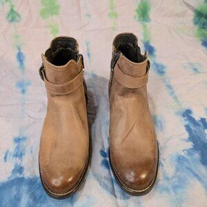 Biotime Brown Leather Cara Boot Women Size 37